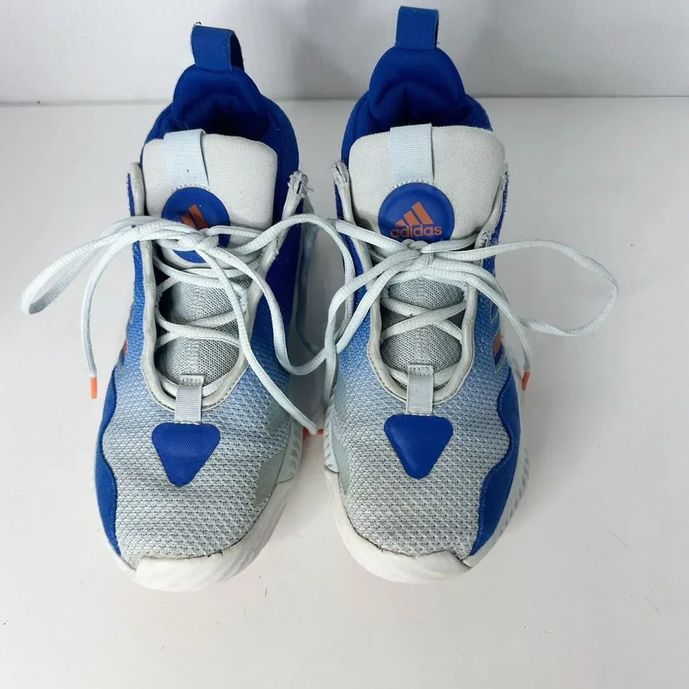 Adidas Men's Size 6.5 Court Vision 3 Shoes H67757 Blue White‎ Orange